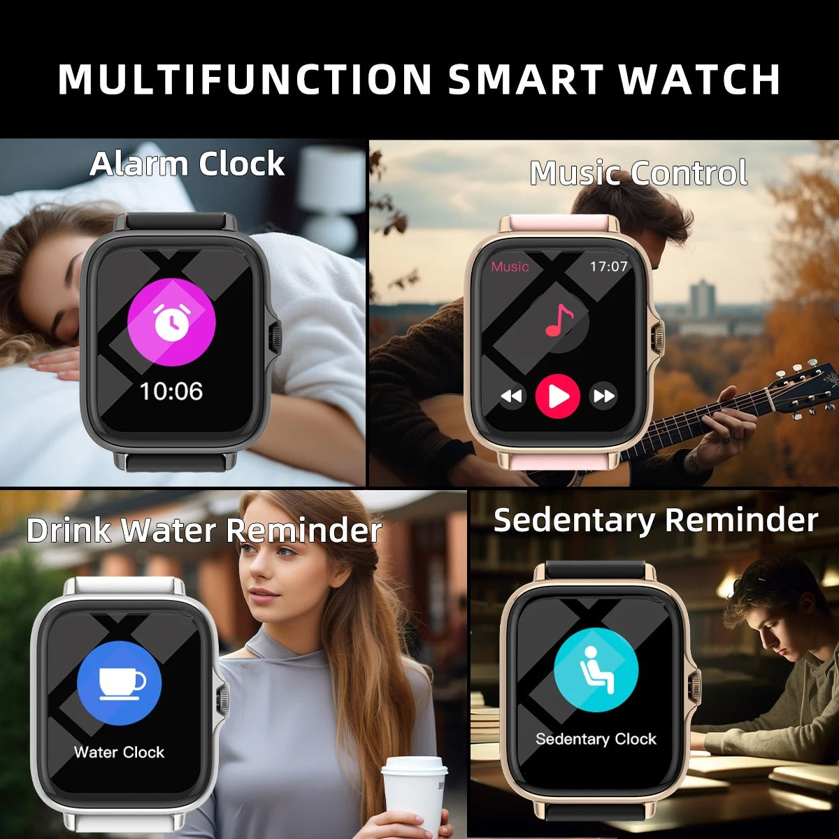 1.83'' Waterproof Smart Watch - Compatible with iOS & Android